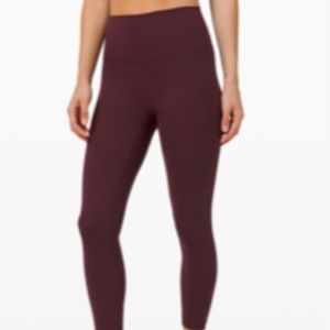 Lululemon Wunder Under High Rise Tight 25” size 18